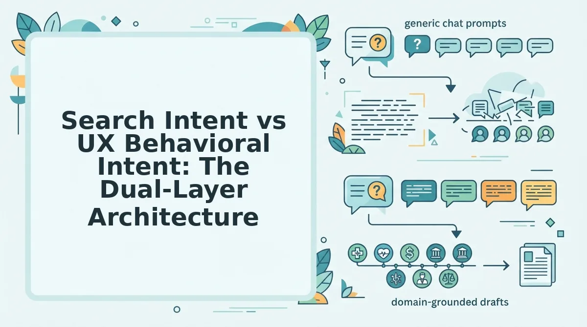 Search Intent vs UX Behavioral Intent: The Dual-Layer Architecture