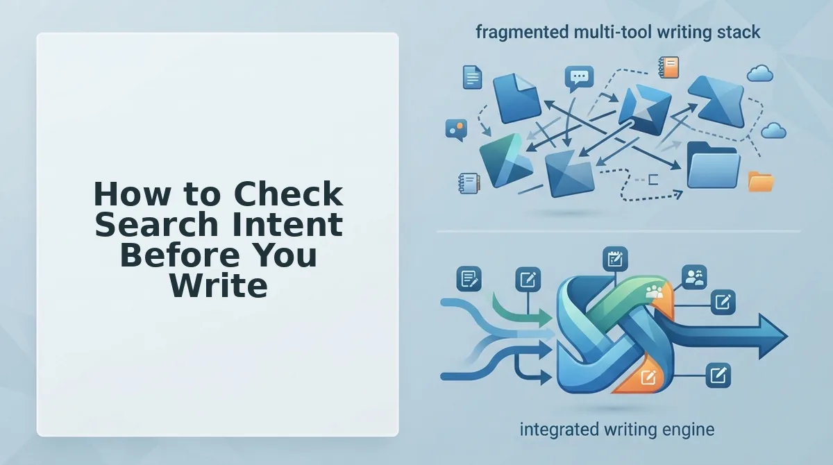 How to Check Search Intent Before You Write
