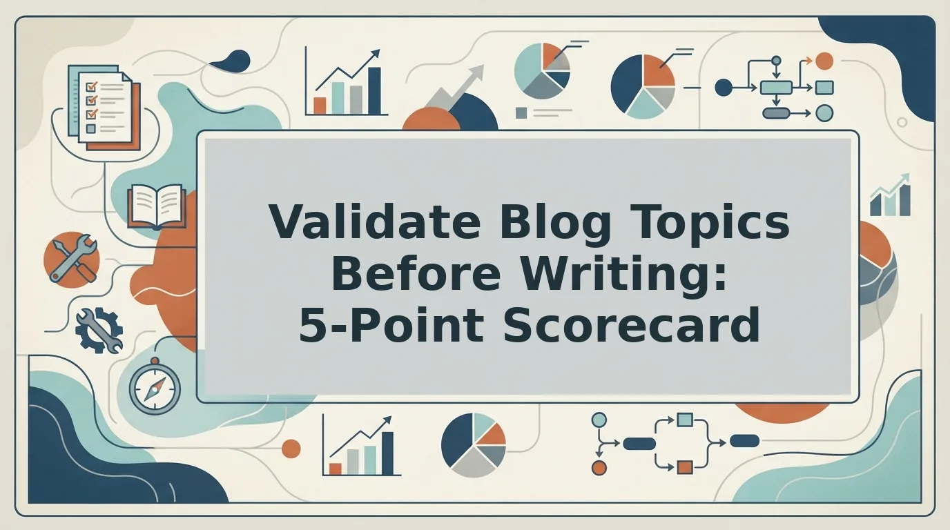How to Validate Blog Topics Before You Write Them
