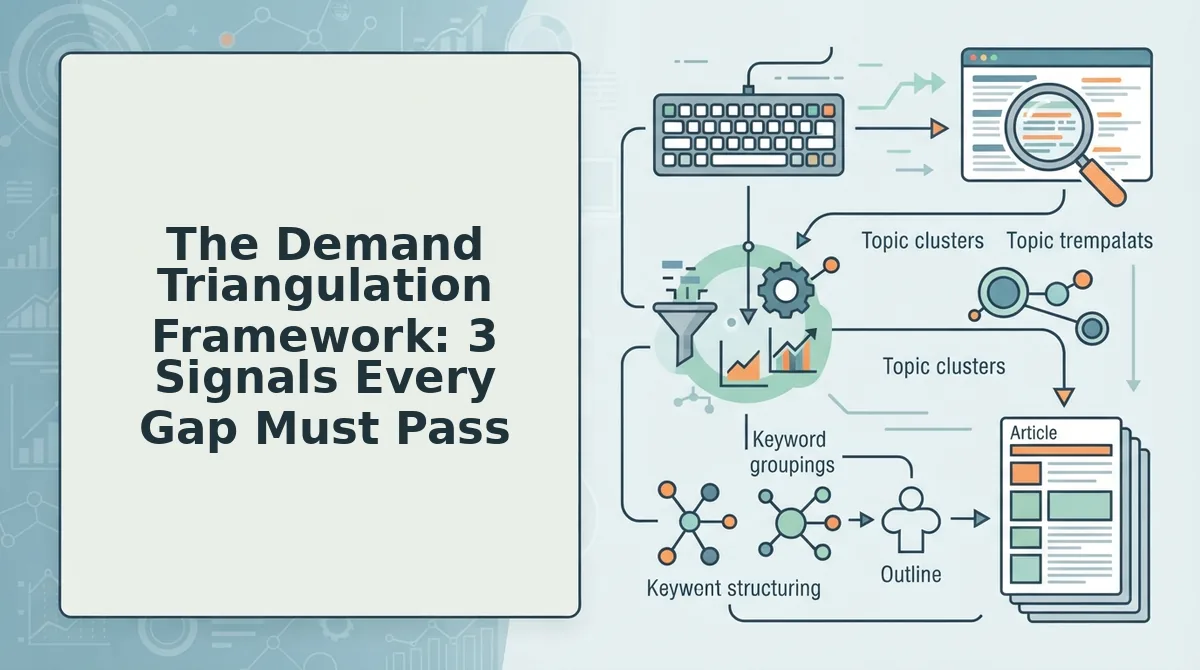 The Demand Triangulation Framework: 3 Signals Every Gap Must Pass