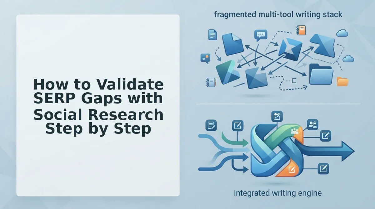 How to Validate SERP Gaps with Social Research Step by Step