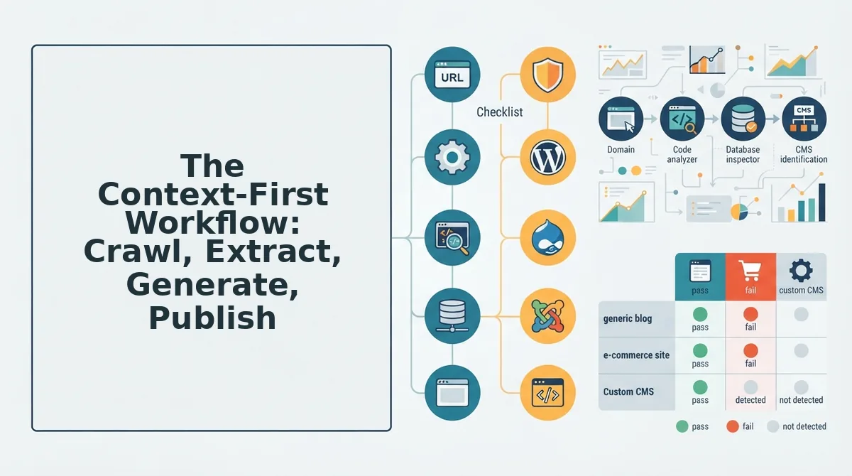 The Context-First Workflow: Crawl, Extract, Generate, Publish